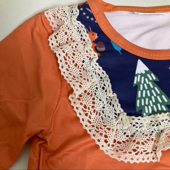 Christmas Cute Tree Ruffle pants set - Picture 6 of 7